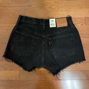 Levi’s 501 black jean shorts